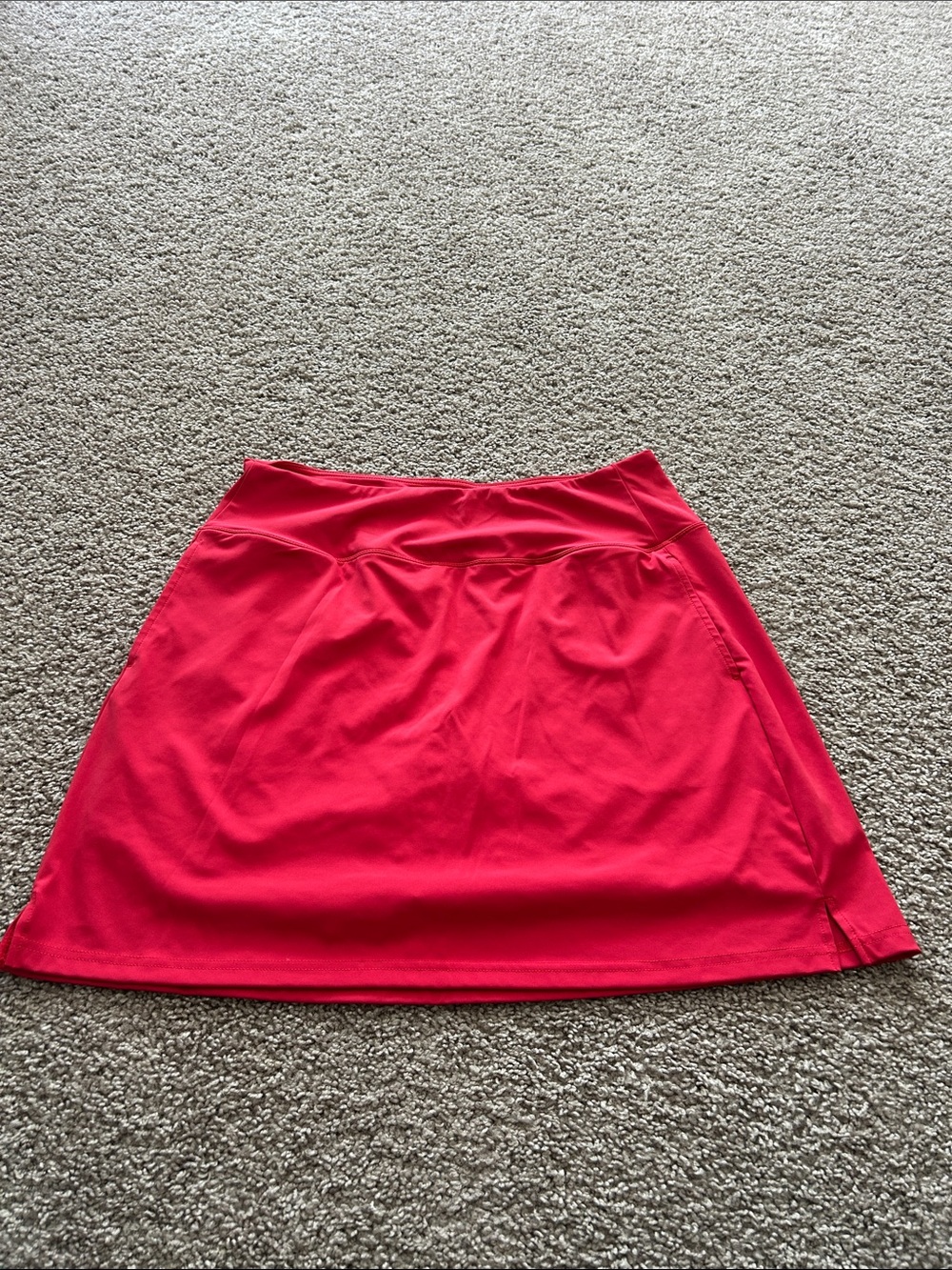 Women's Red A-Line Skirt